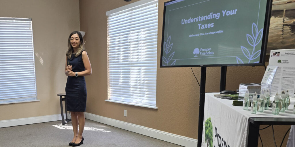 Vanette Cotto presenting the Understanding Your Taxes webinar